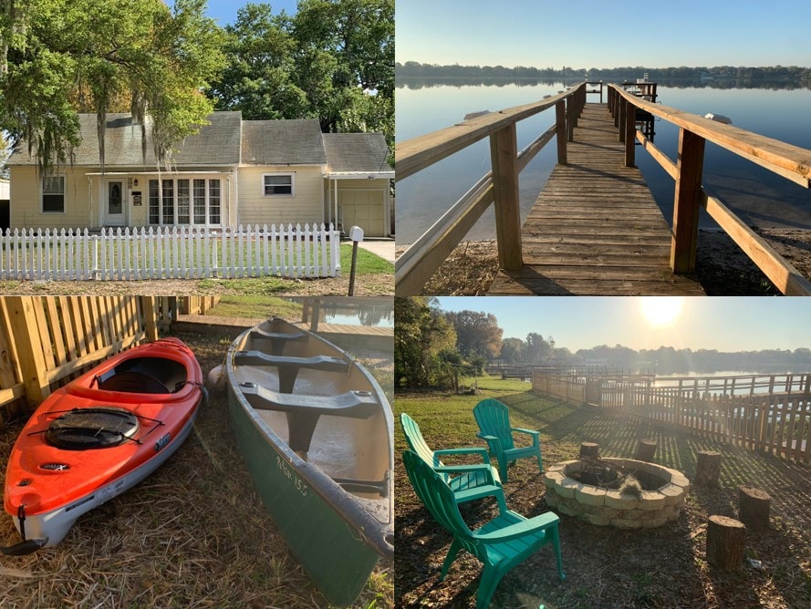 超棒的湖畔别墅，带私人码头、皮划艇等。