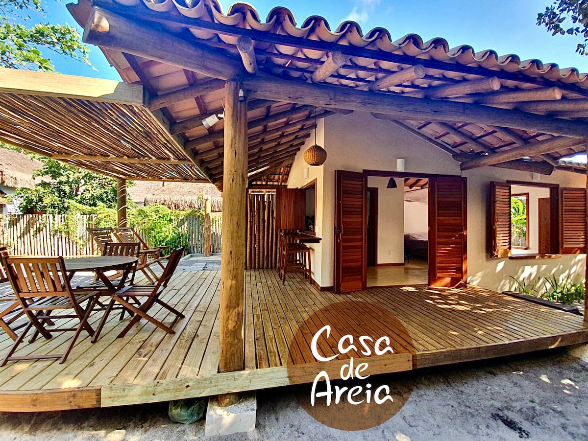 Casa de Areia -Bangalô  em Caraíva 2 min. da praia