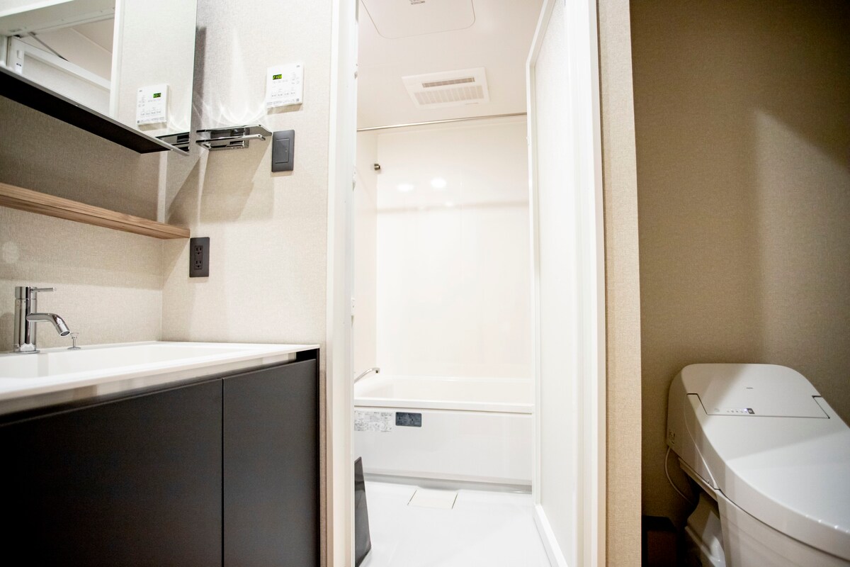 最受欢迎的酒店高松双人床客房~ 2人房，带厨房和洗衣机~