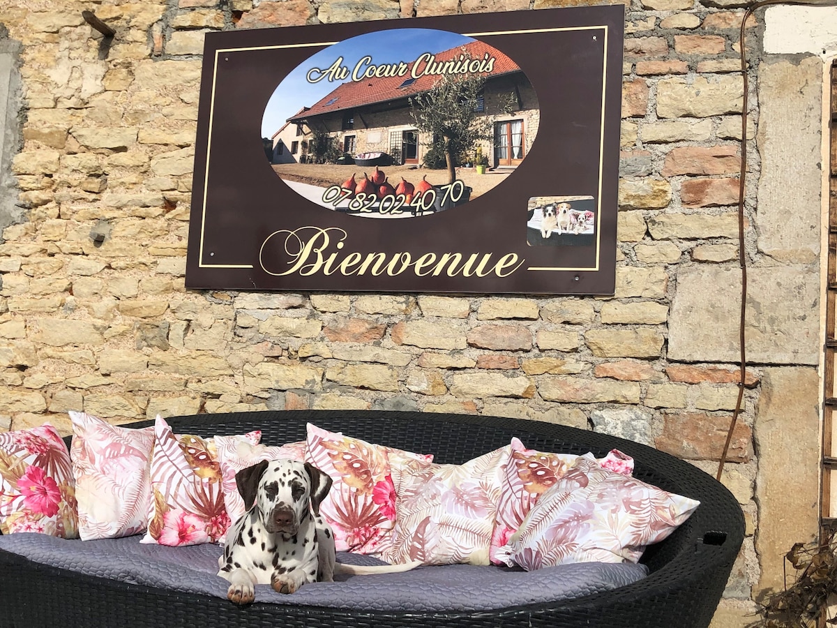 "Au Cœur Clunisois" Ancienne ferme rénovée