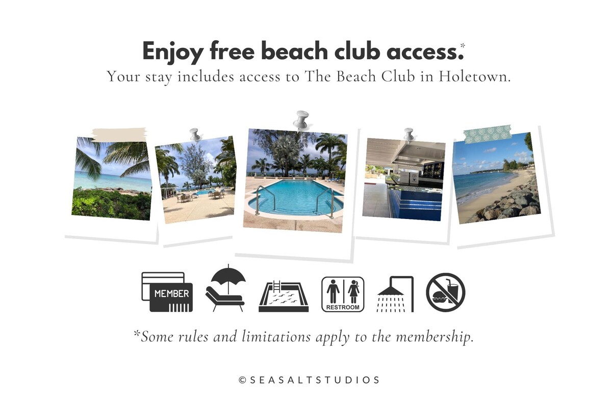 Ocean Pearl Loft with Beach Club Membership