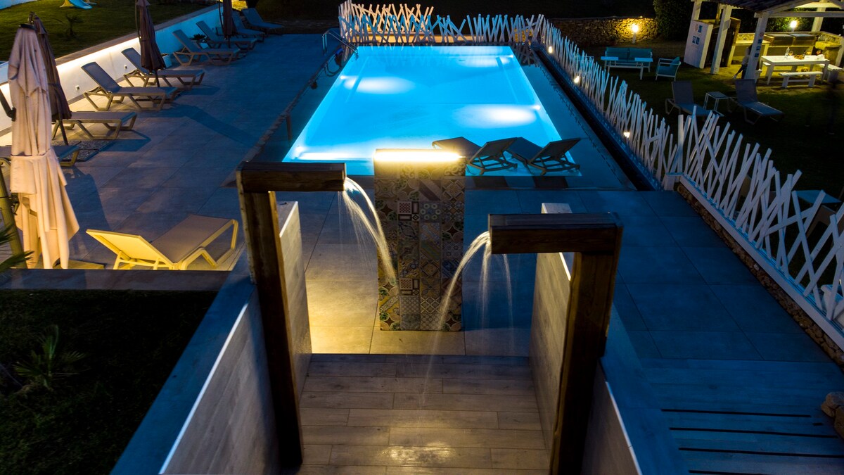 Porpora appartamento in Villa con piscina
