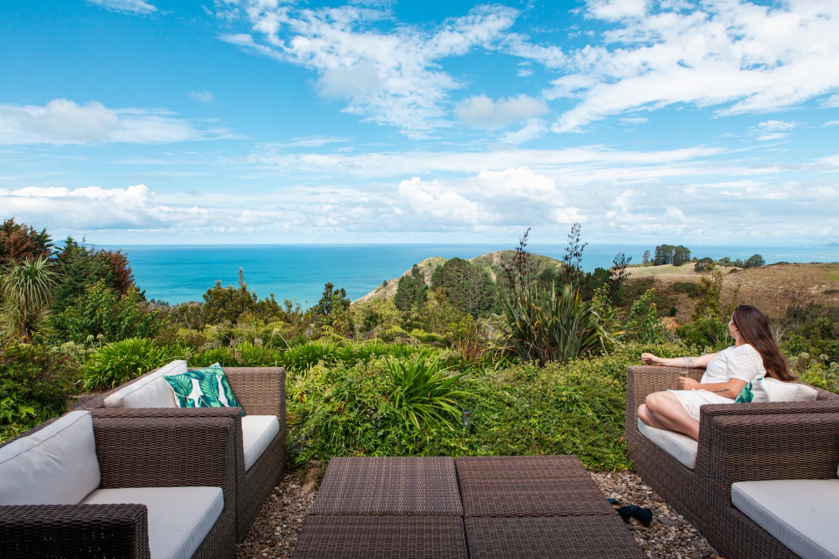 Orokawa Bay Retreat ： Waihi豪华海岸景观