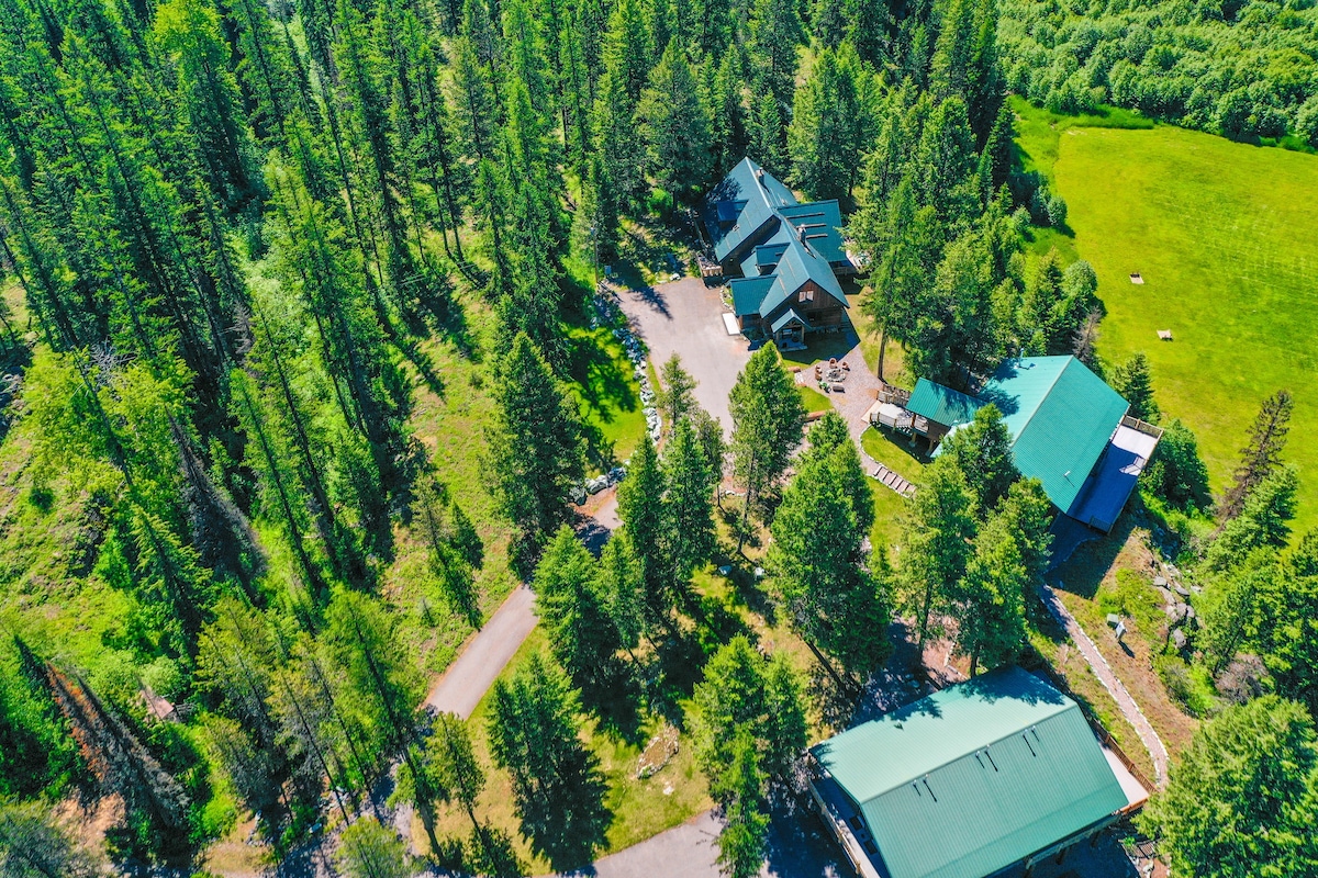 Dog Creek Lodge; Luxury Estate Near Whitefish, MT