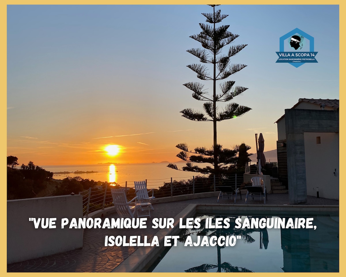 VILLA AVEC VUE PANORAMIQUE MER *