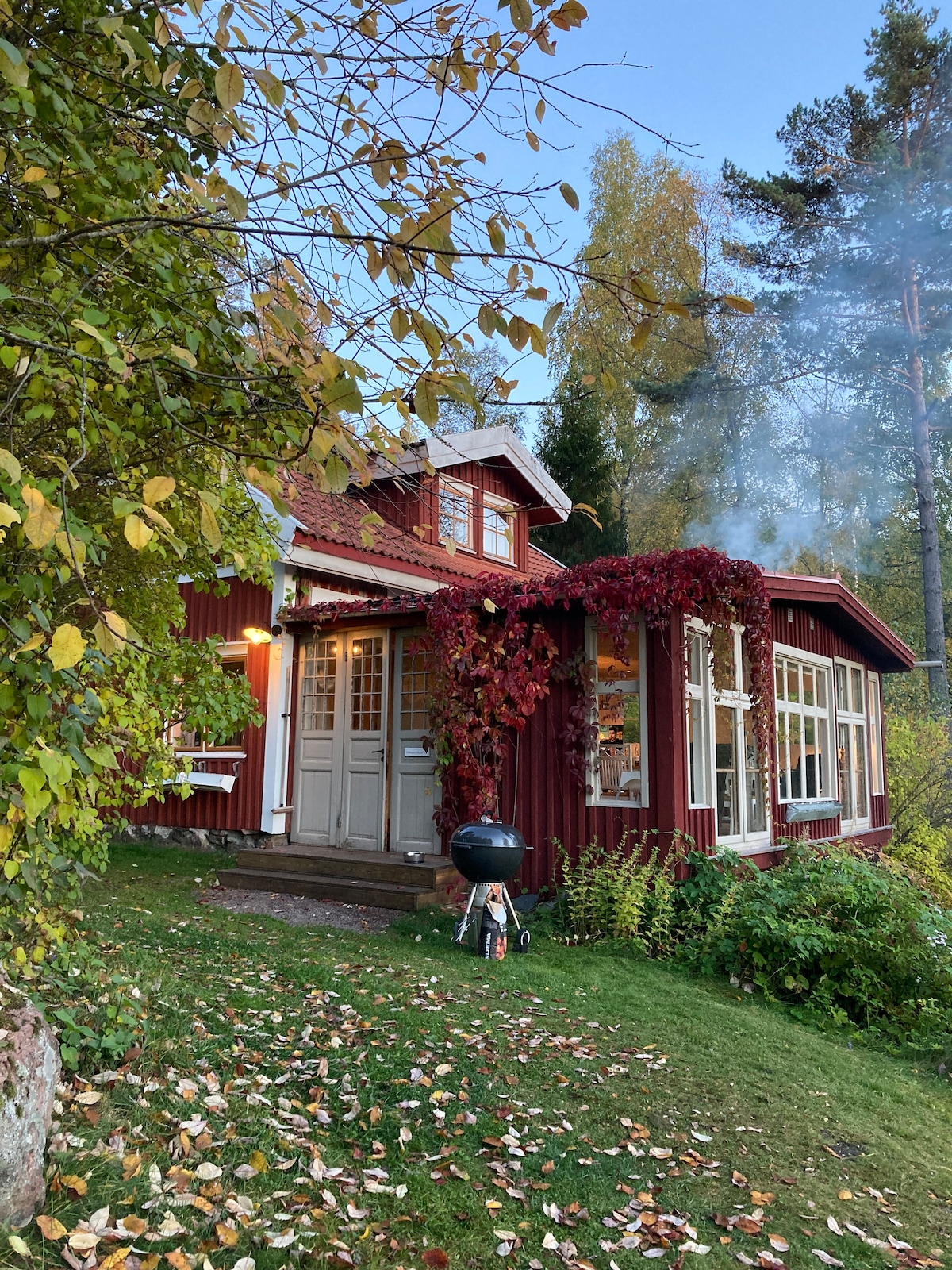 Secluded cottage with a lake view & private jetty