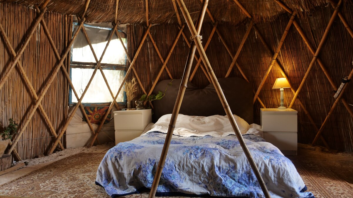 Yurt (Mongolian tent) In Our Eco Farm