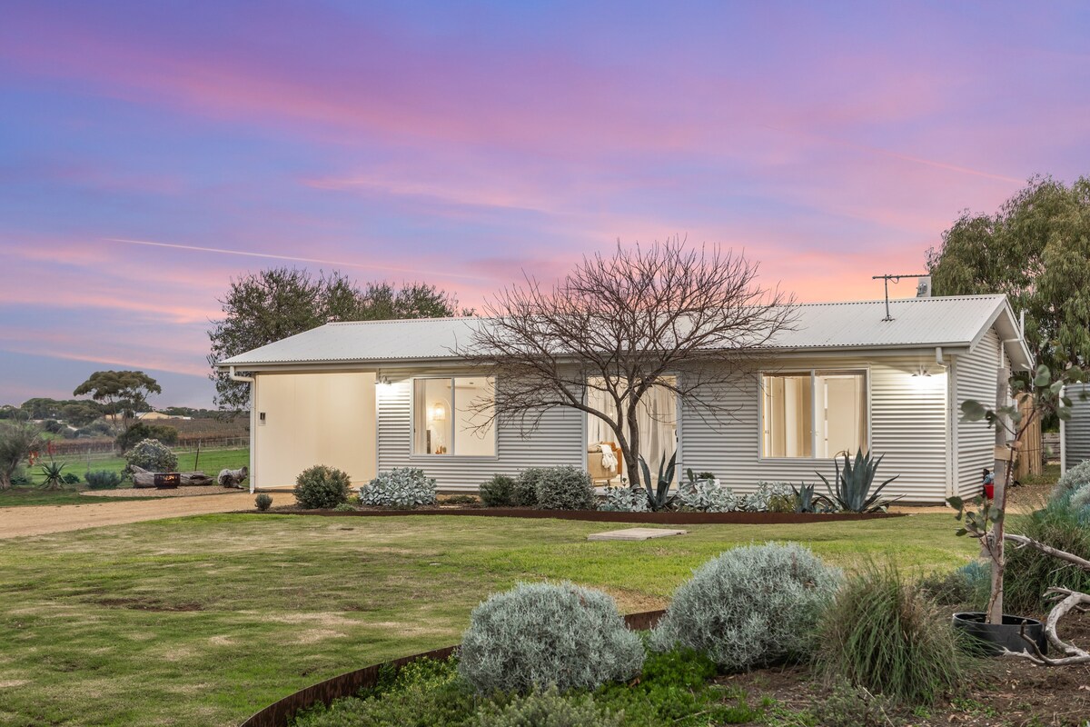 可欣赏麦克拉伦谷（ McLaren Vale ）和威伦加（ Willunga ）美景的小屋