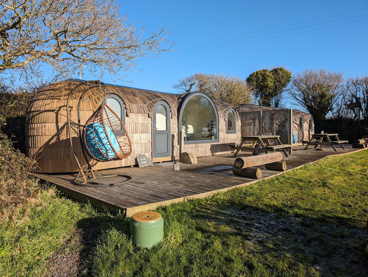 第一个果酱- Lydcott Glamping ， Cornish Sea Views