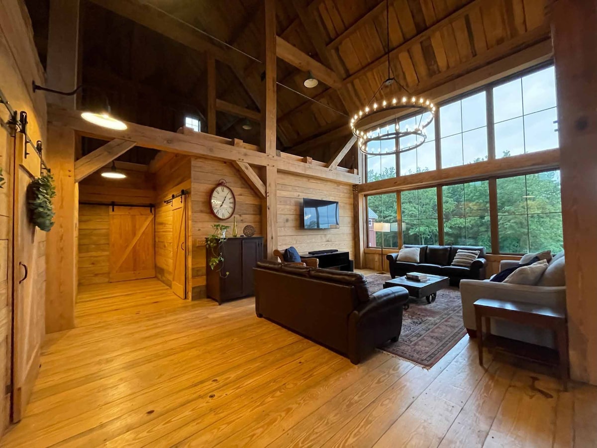 Rural Timber Frame Barn Home