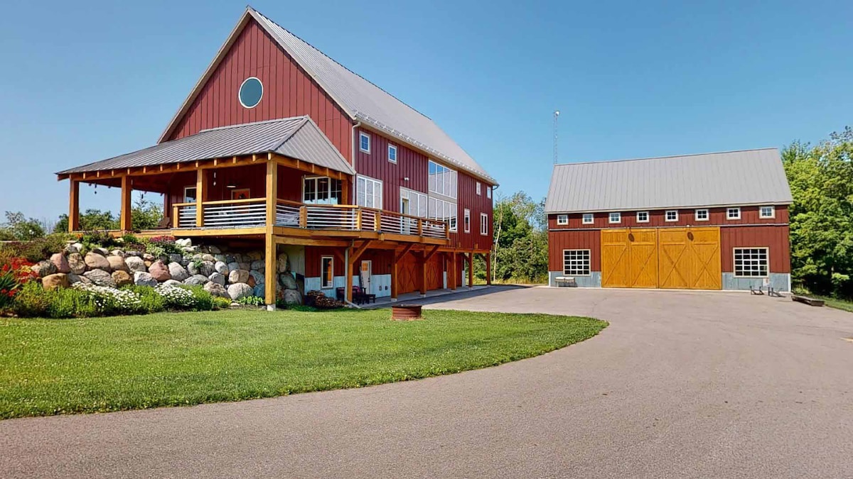 Rural Timber Frame Barn Home