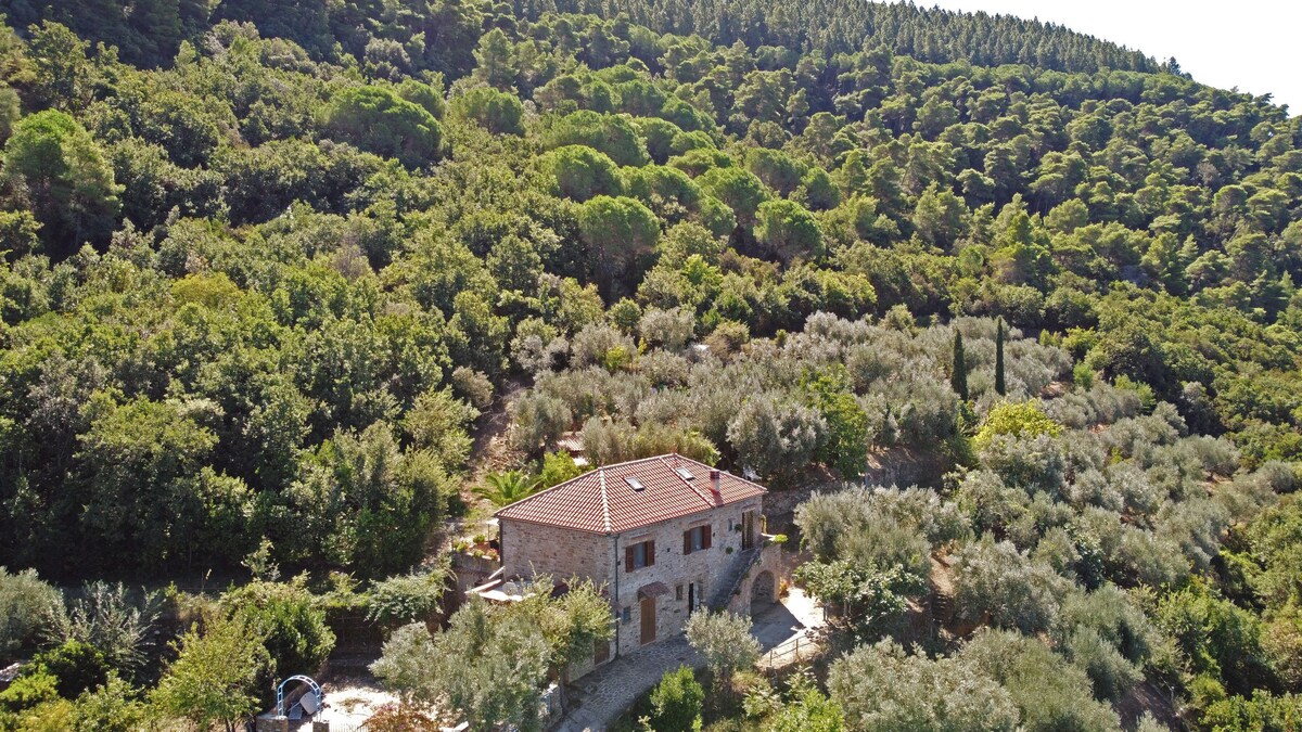 Casale panoramico in Cilento per 6