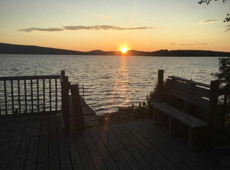 Serene Sunsets at Kamaniskeg Lake House