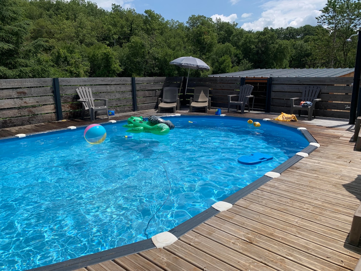 水疗私人游泳池距离Toulouse Brive Rodez 1.5小时车程