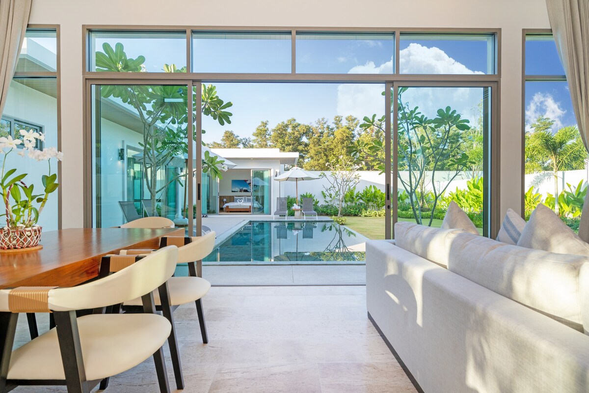 最大的全新现代2卧室花园泳池别墅