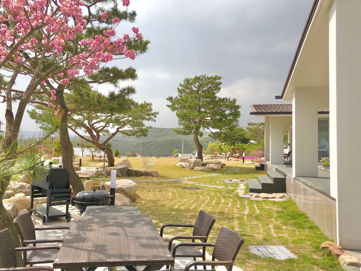 Laonchae [Luxury Stay] 700 pyeong草坪花园烧烤