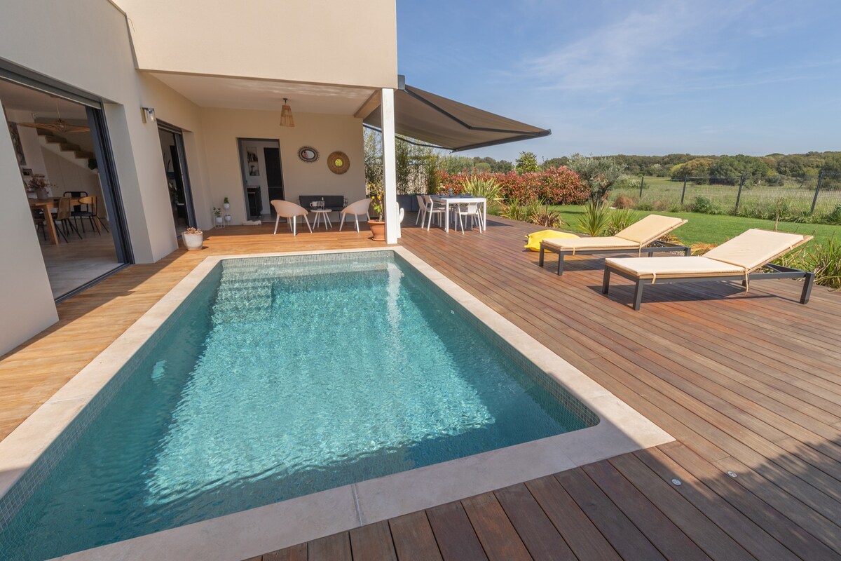 Villa Luxe&Nature,10 mins from Montpellier, 6 pers