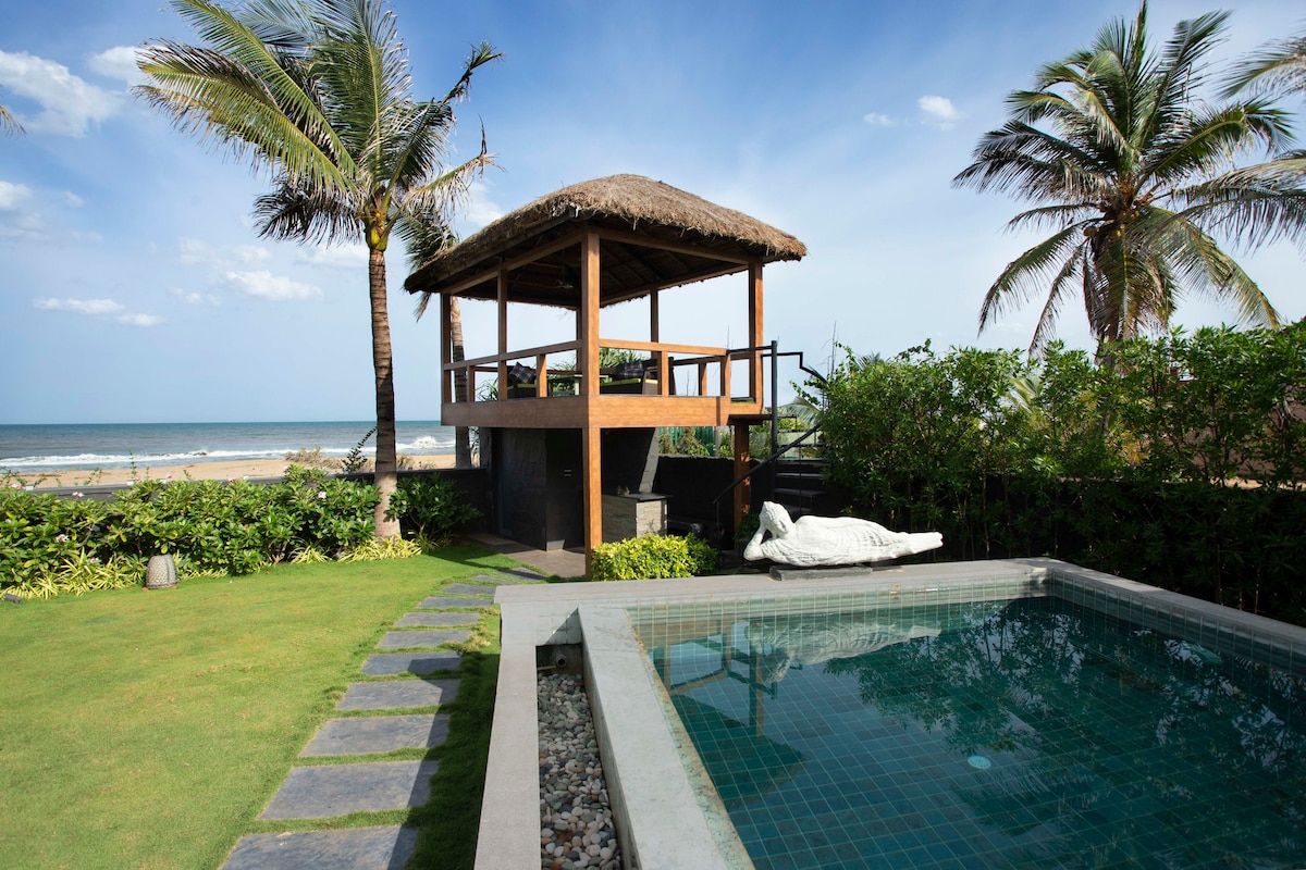 Villa Waves -靠近Kovalam附近的巴厘岛海滩别墅