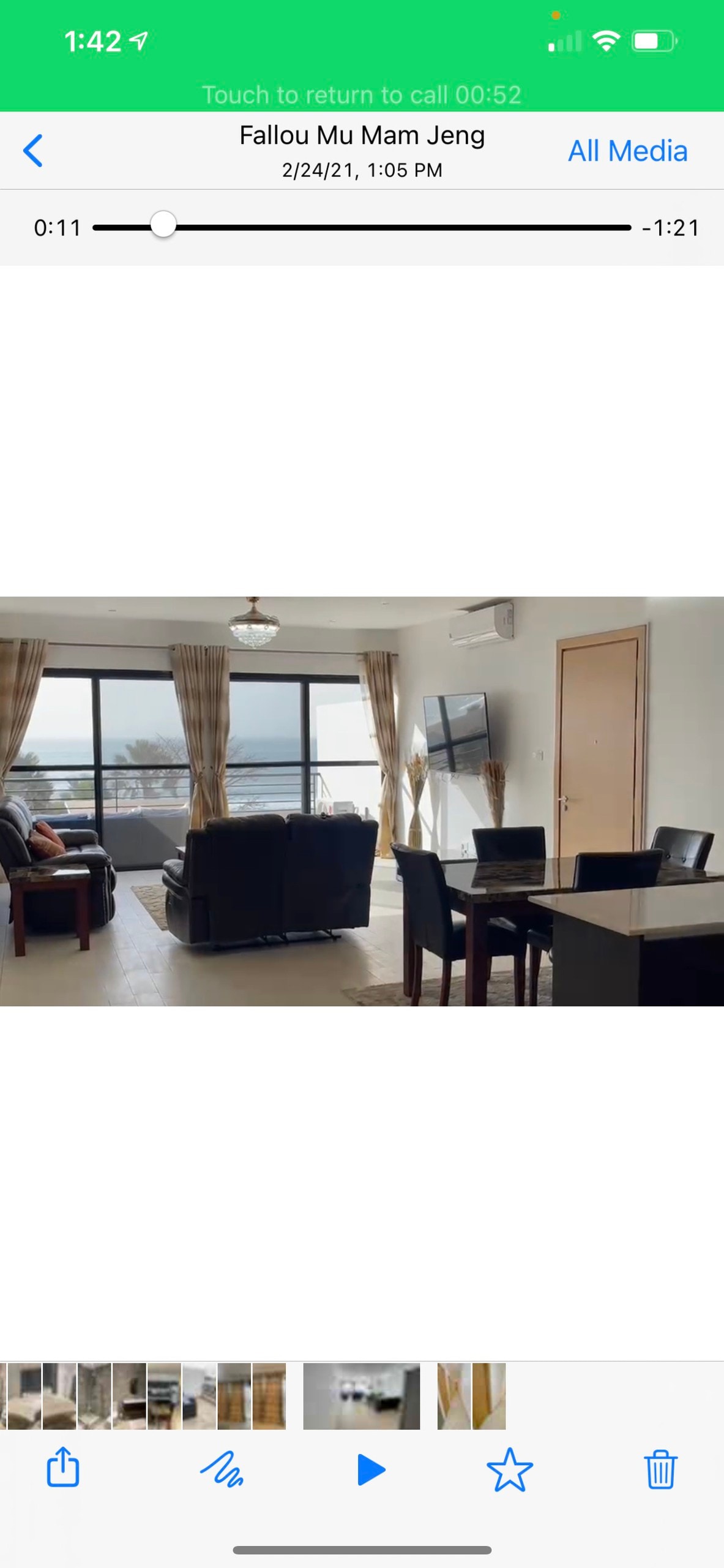 Beautiful fully furnished Oceanfront 2 Bedroom Apt