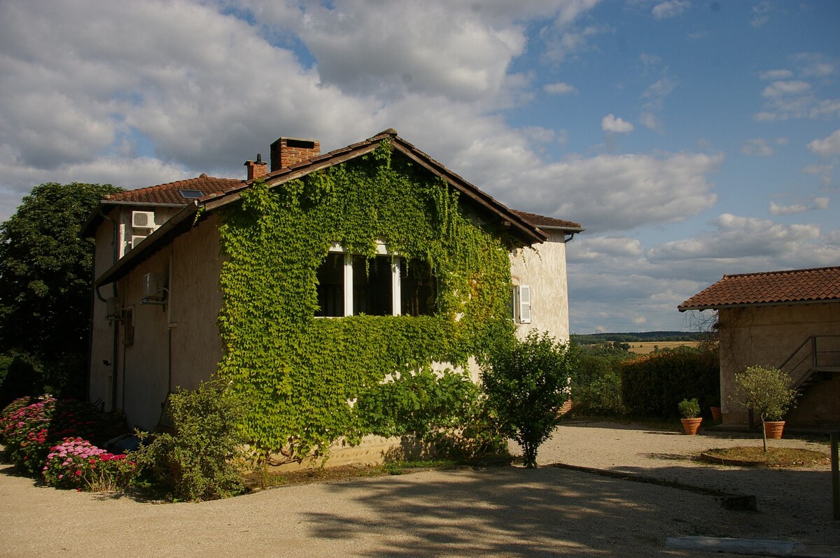 Maison Maître+16p Dombes/Beaujolais, Piscine/Boul.