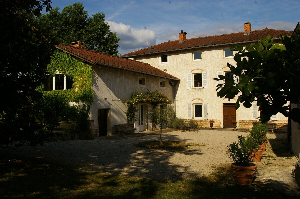 Maison Maître+16p Dombes/Beaujolais, Piscine/Boul.