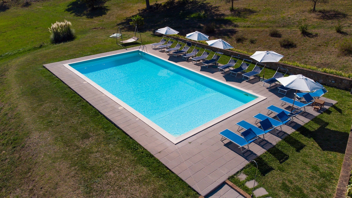 Lugnano别墅-带公园私人泳池的大别墅