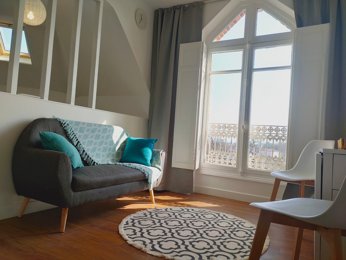Cocooning单间公寓，距离标准双人床和海滩350米