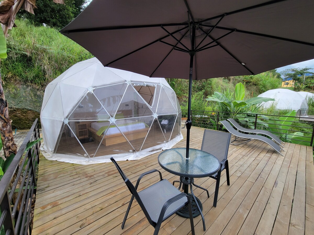 Luxury Glamping Dome w/ Hot Tub & magical views #1