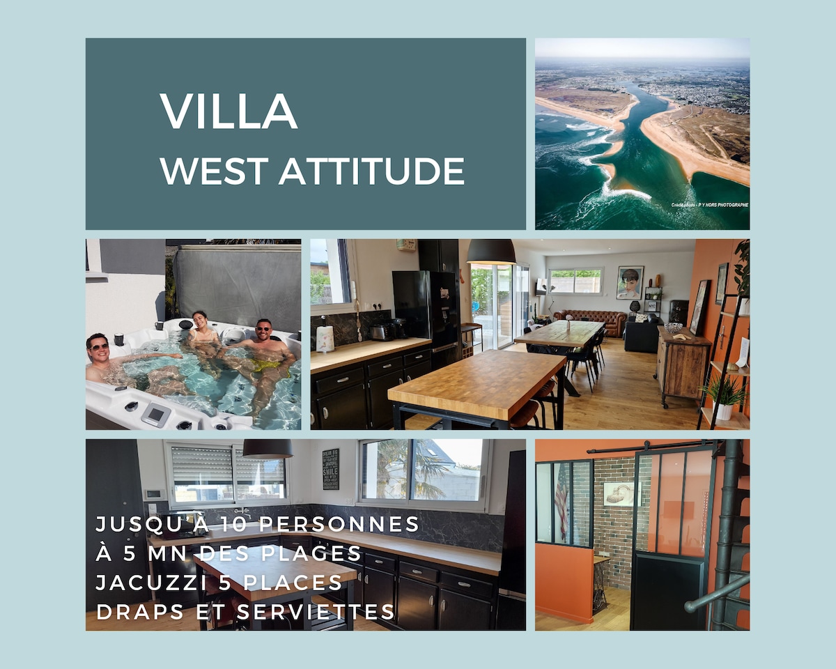 Villa West Attitude, quiet in the heart of Erdeven