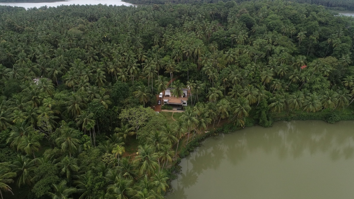 Farm house with lake view