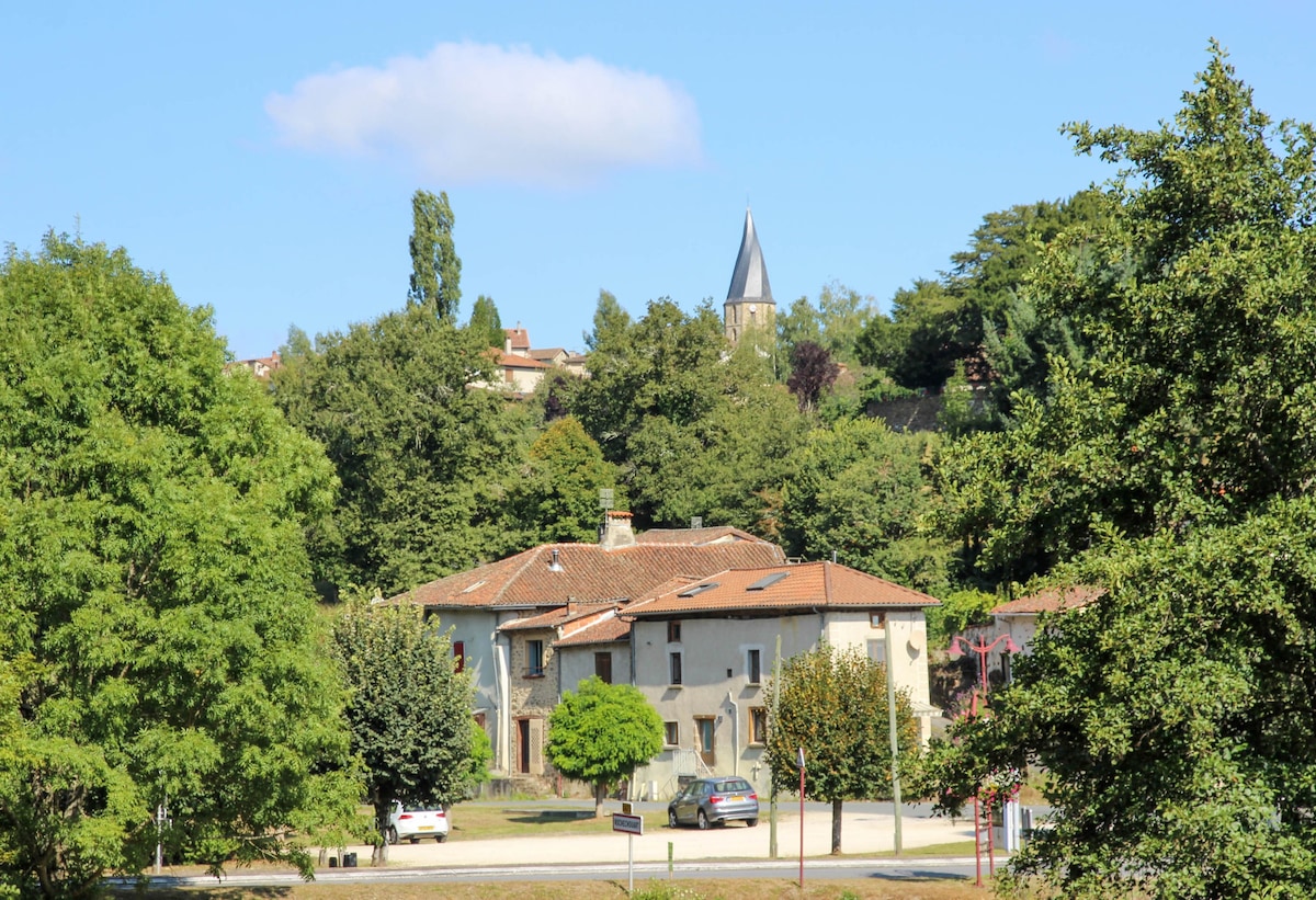 Historic gite at foot of chateau near town centre