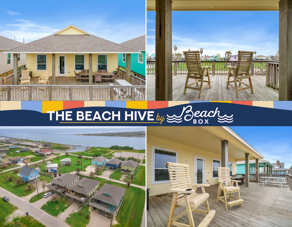Classic beach house with huge deck close to beach