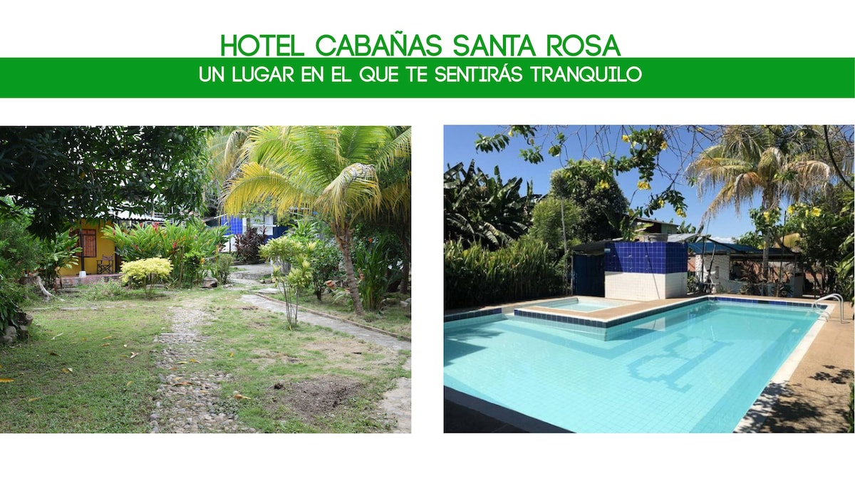 2间卧室- Hotel Cabañas Santa Rosa
