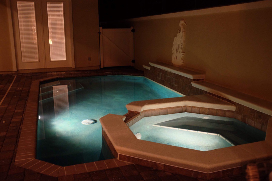 Guest Suite with pool & hot tub.