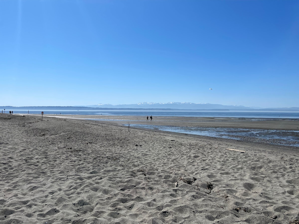 南惠德比岛海景（ South Whidbey Island ）海滩通道！