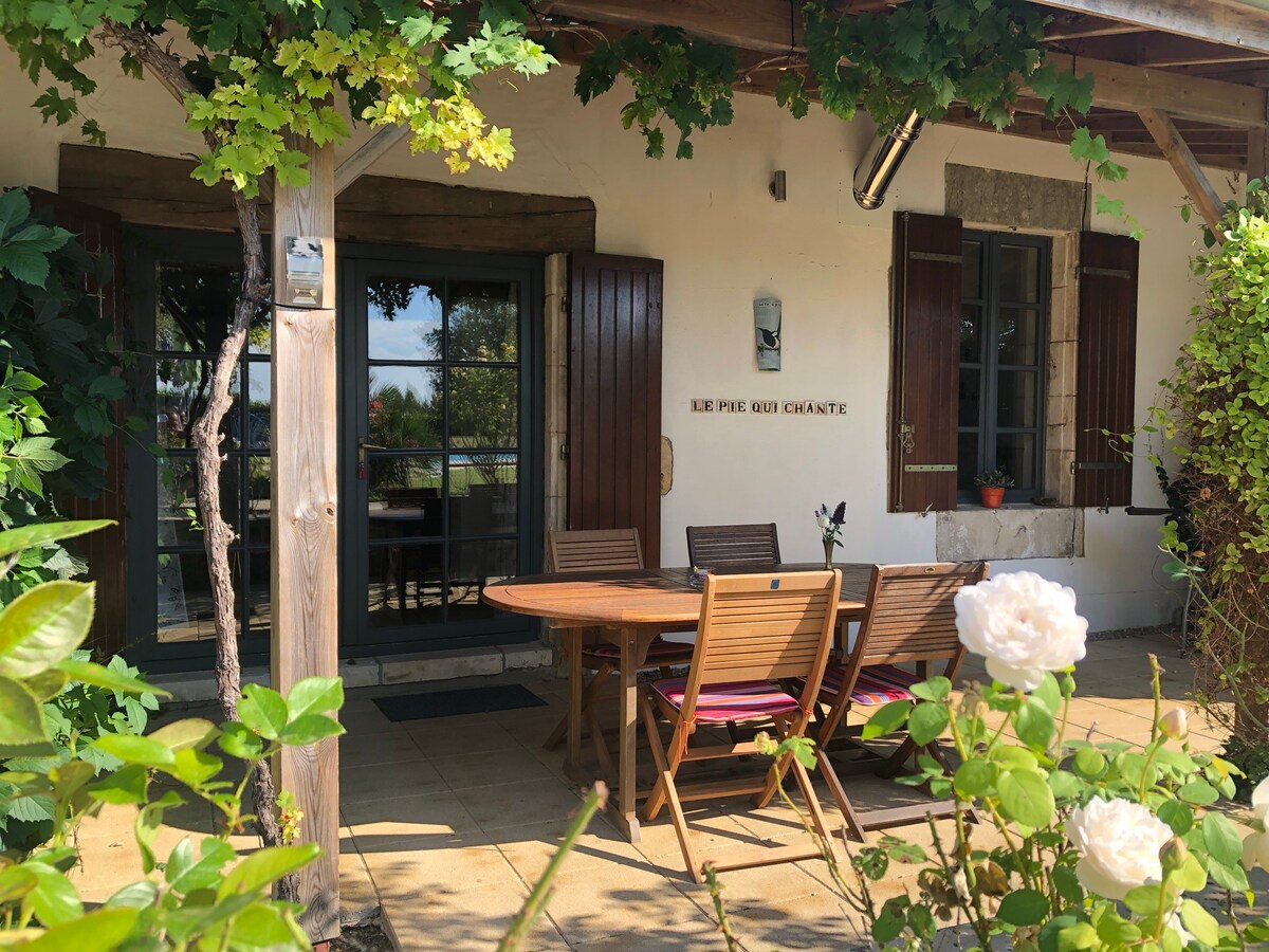 Gîte 4 pers. avec piscine chauffée proche plages