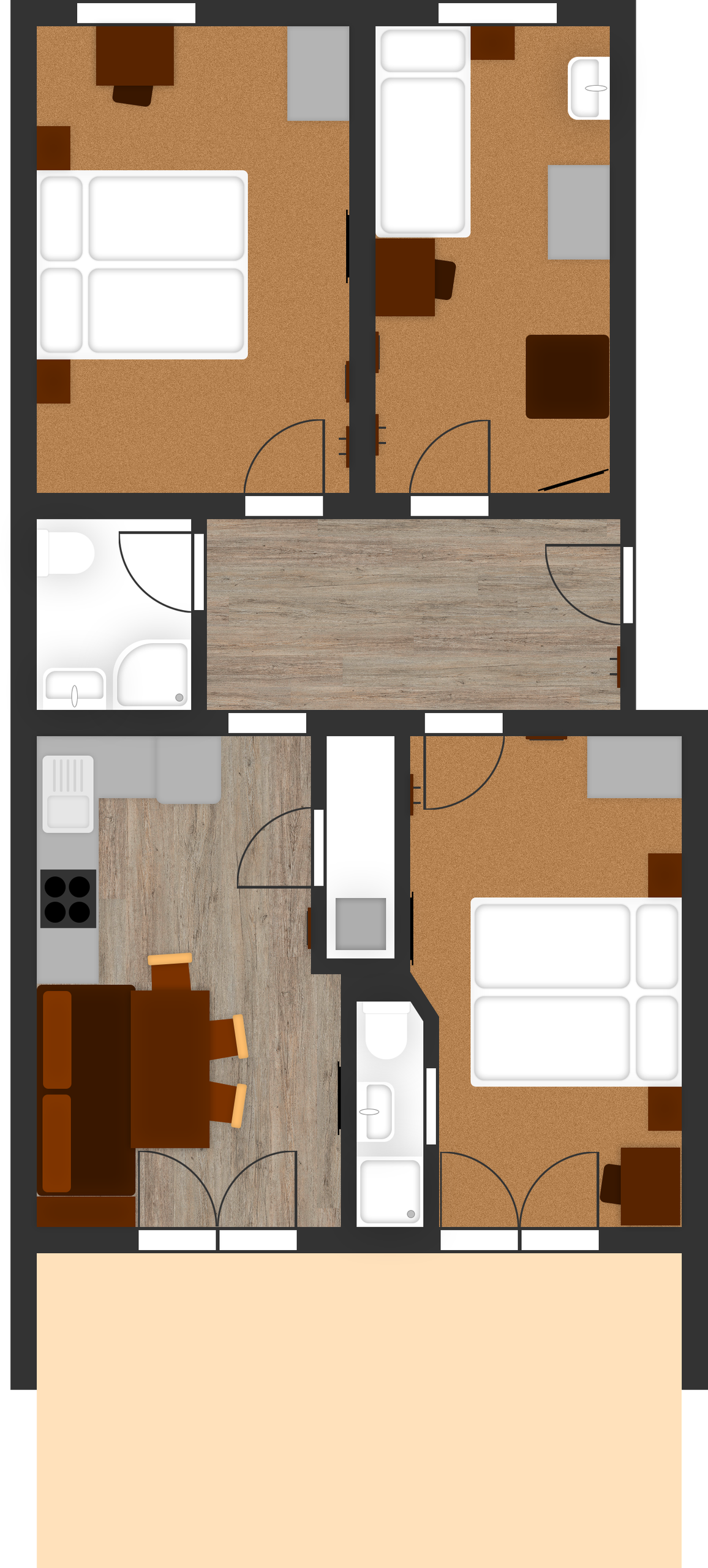Senner公寓-带露台的Blockkogel公寓