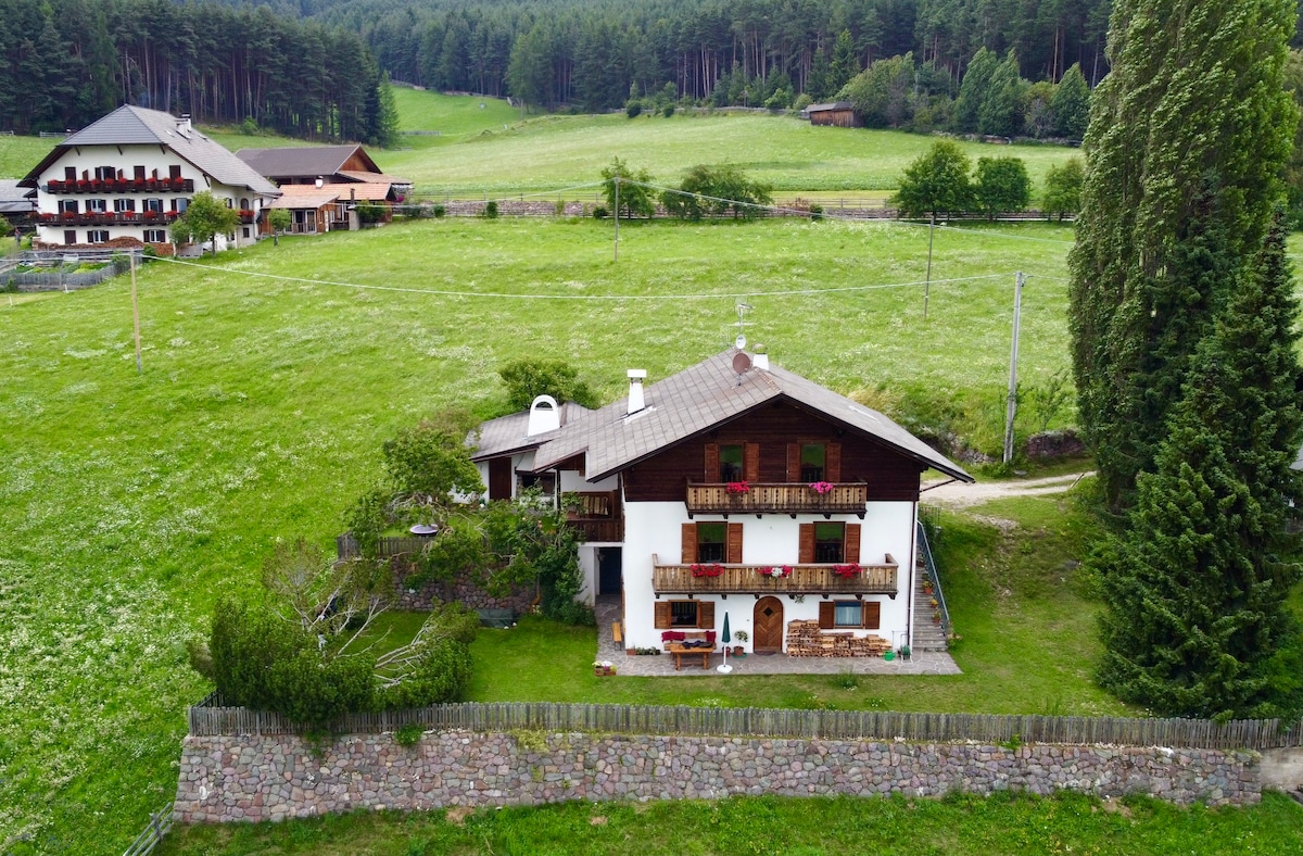 Haus Maiblume. Sun and the Dolomites