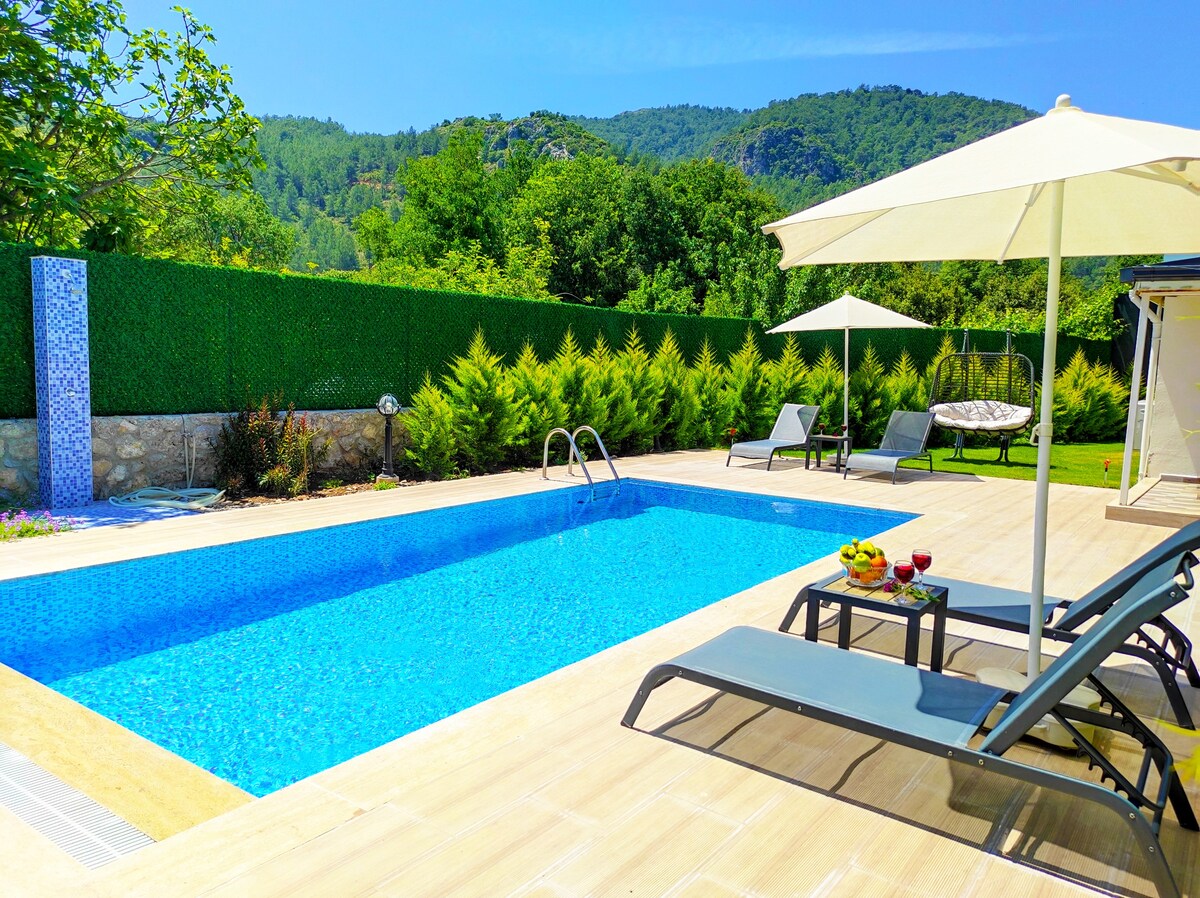 Villa Limon -位于自然私人泳池