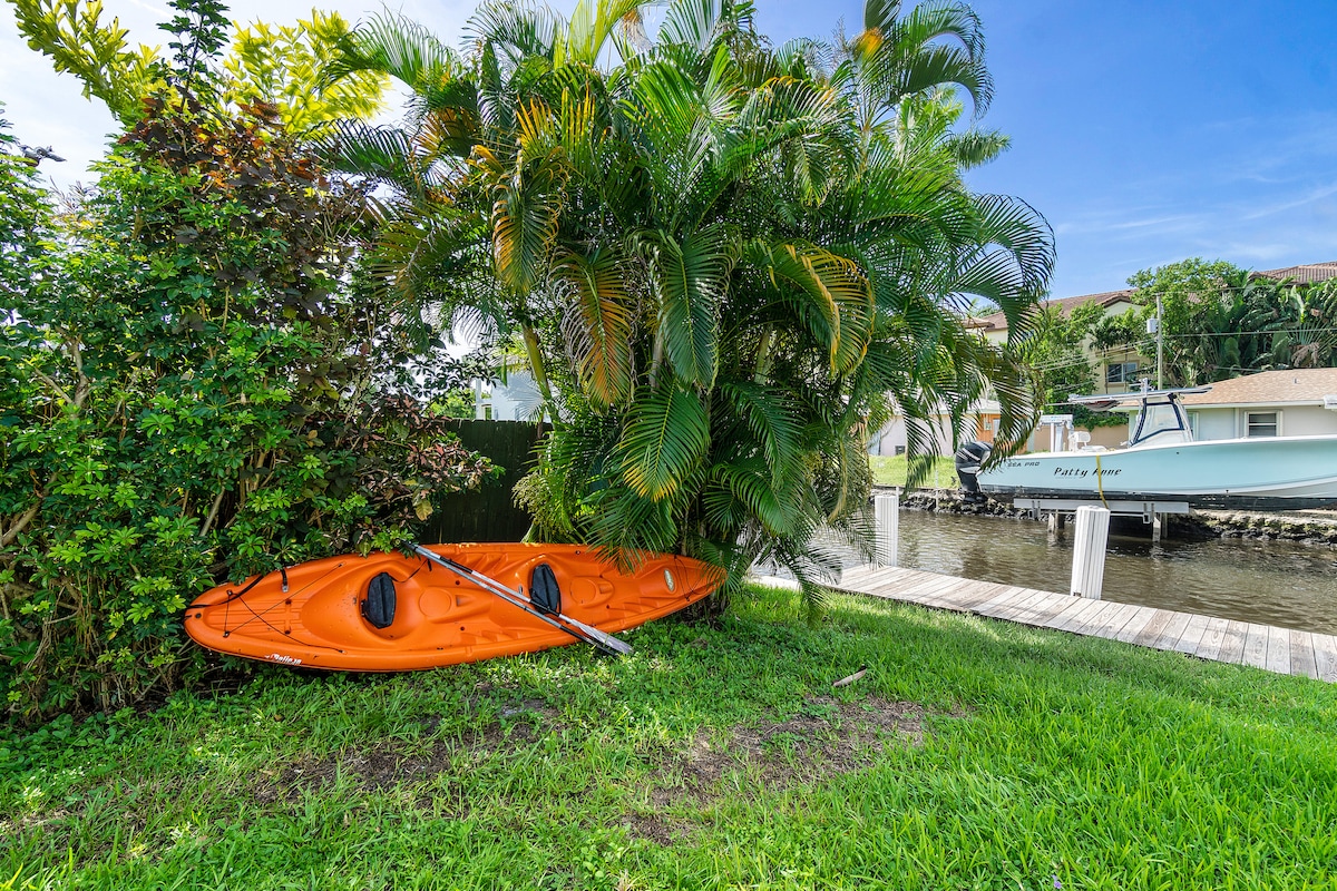 Cozy Delray Beach House Waterfront Intracoastal