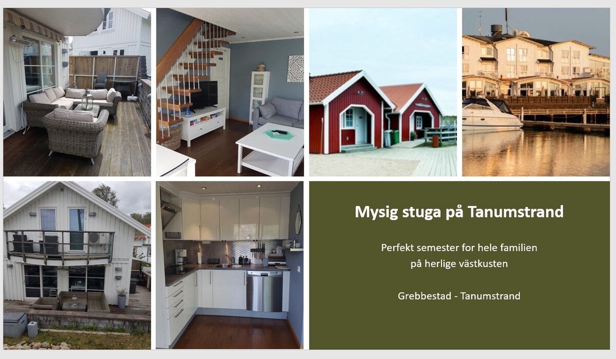 Mysig modern stuga på Tanumstrand