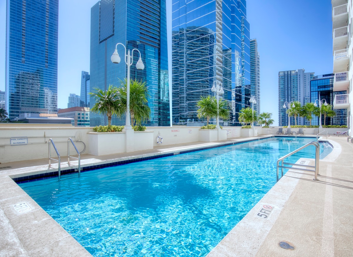 Oceanview Brickell Miami公寓泳池/免费停车位