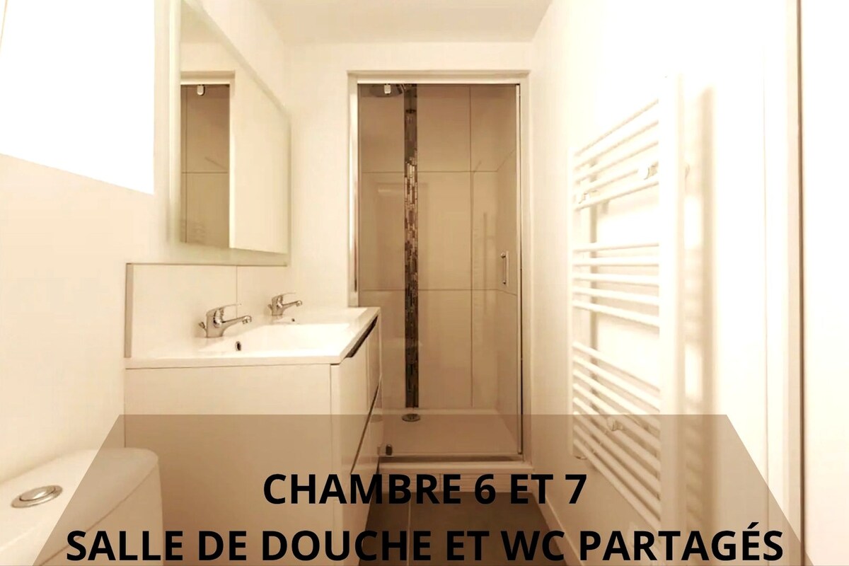 CHAMBRE 7 ❤️ COLIVING ❤️LOOS LES LILLE⭐️电视NETFLIX ⭐️