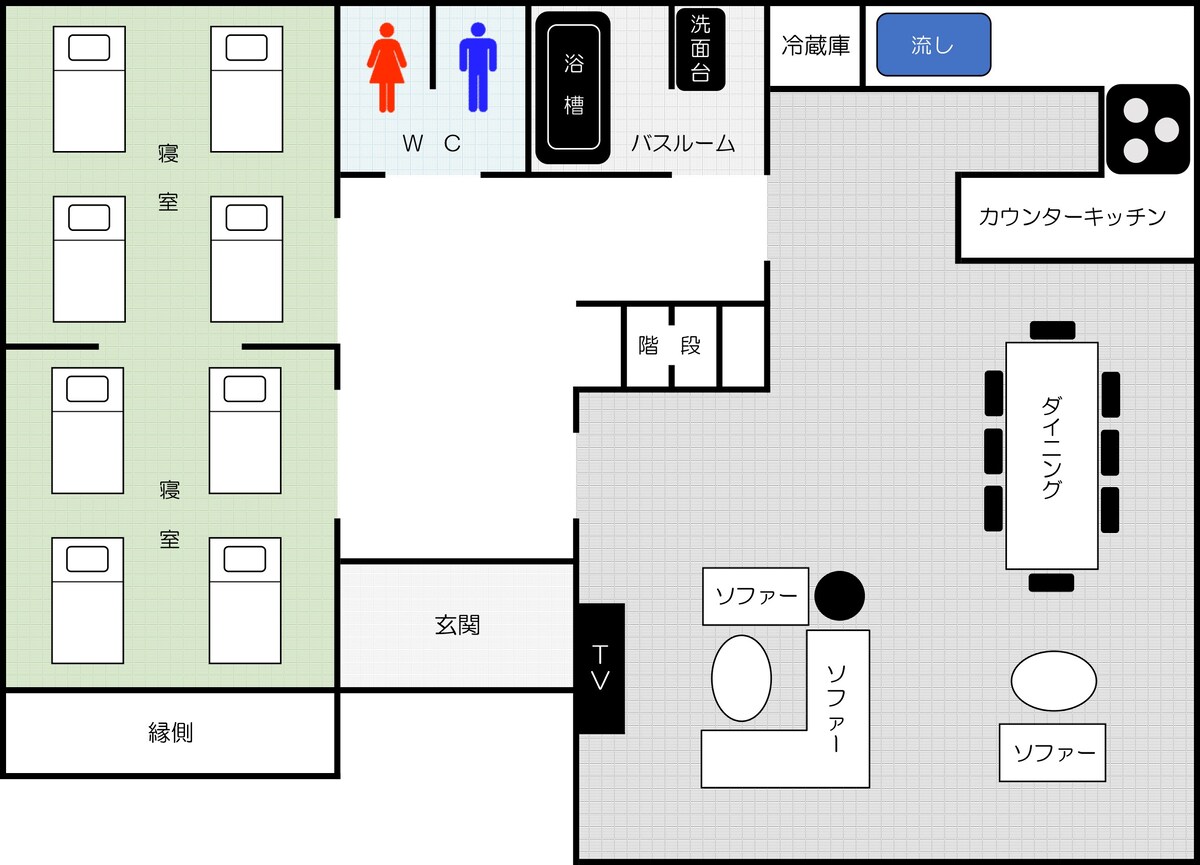 一棟貸し近江八幡　琵琶湖リゾート　周辺観光スポット多数　駐車場無料