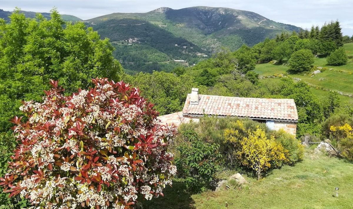 Gîte en pierres en pleine nature