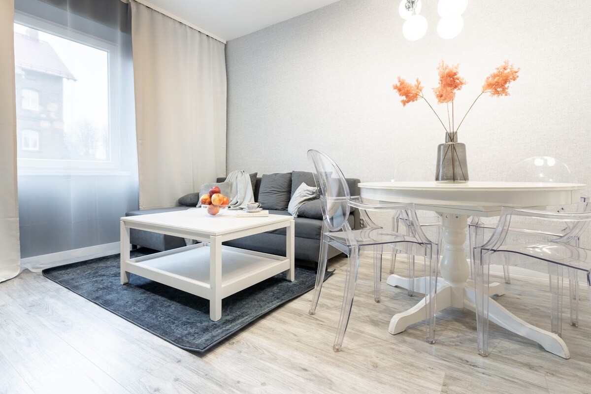 Apartament BIANCO w sercu Śląska