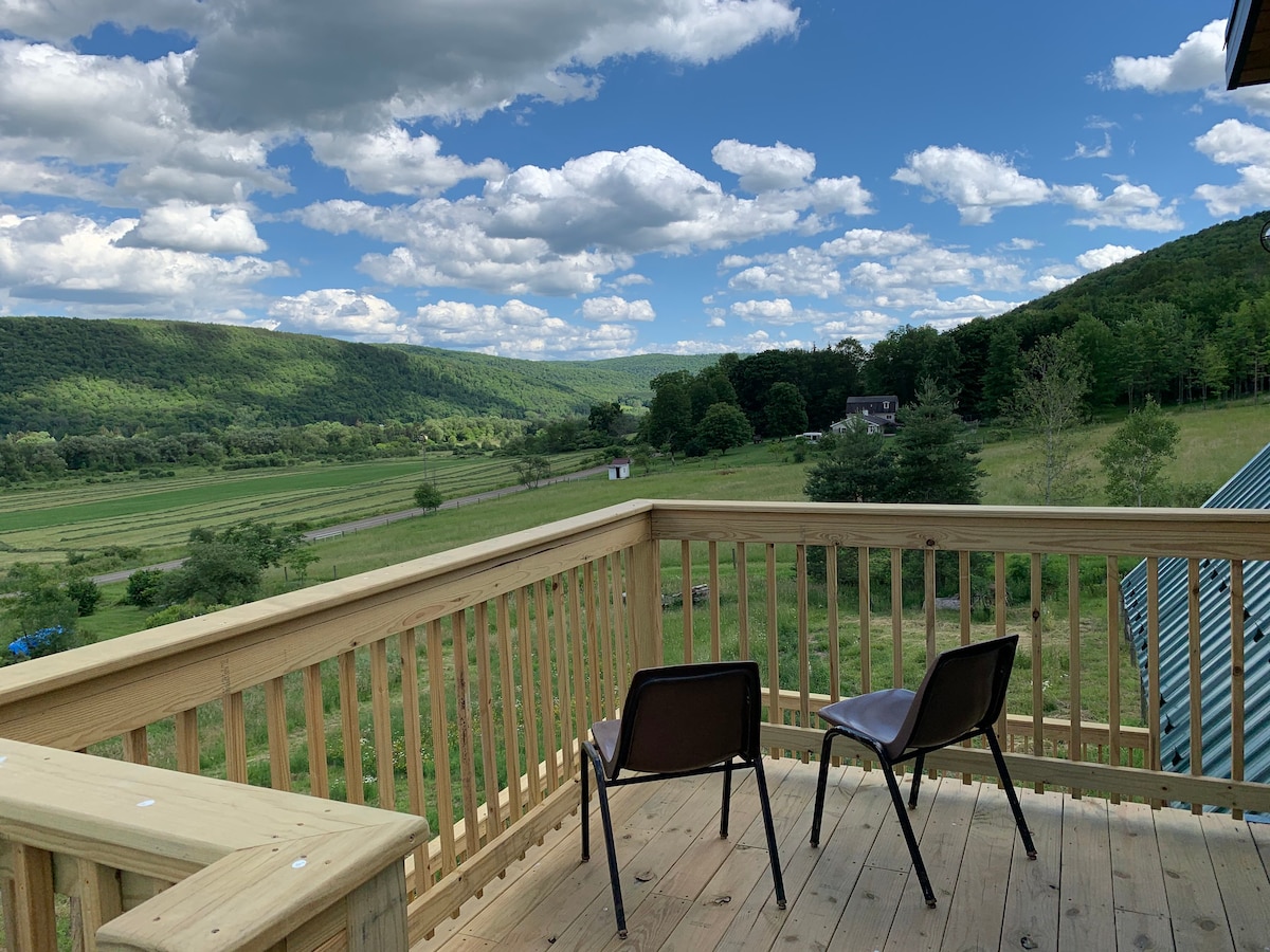 Valley View Family Farm Apartment 2 with patio