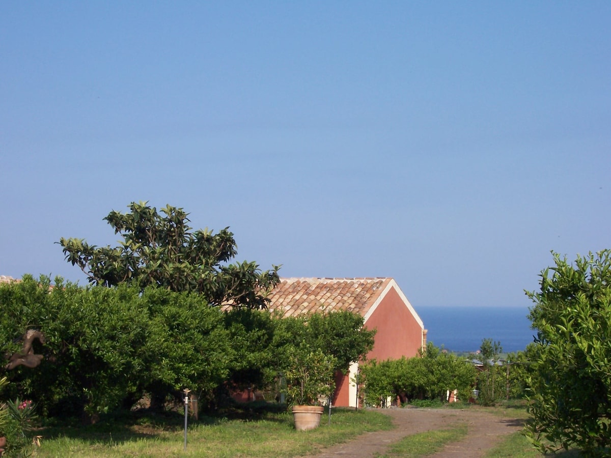 西西里海岸|带泳池的独立小屋