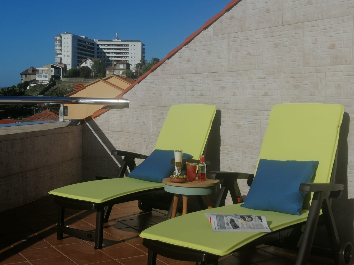 Ático con vistas a la ría de Vigo e Islas Cíes