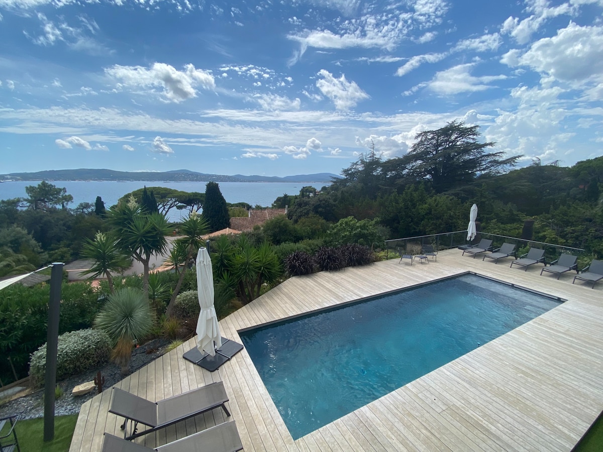 Magnifique villa vue sur le Golfe de Saint-Tropez